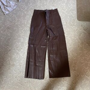 Dark Brown Leather Pants